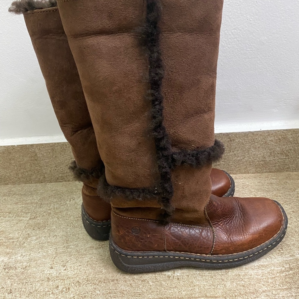 Born Brown Shearling Lined Women's Boots - Picture 3 of 15